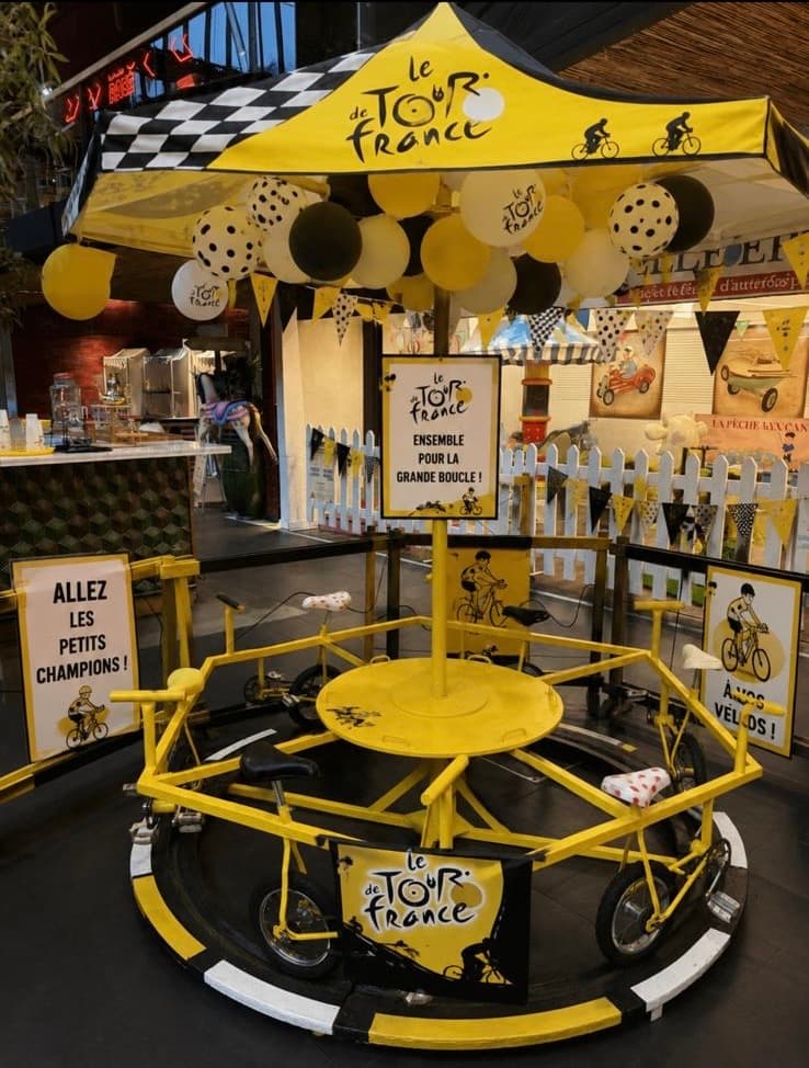 "Tour de France" Bicycle Carousel – 6 seats – 100% eco-friendly