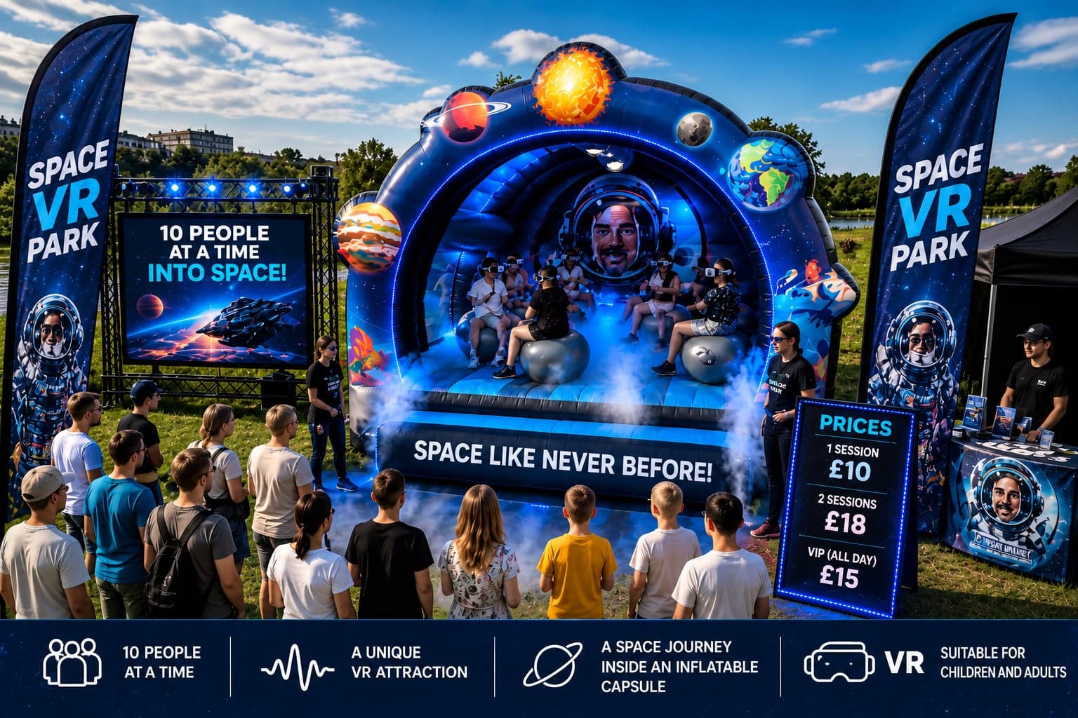 GO SPACE VR – 10-Player Mobile Immersive VR Attraction with Physical Motion — photo 1